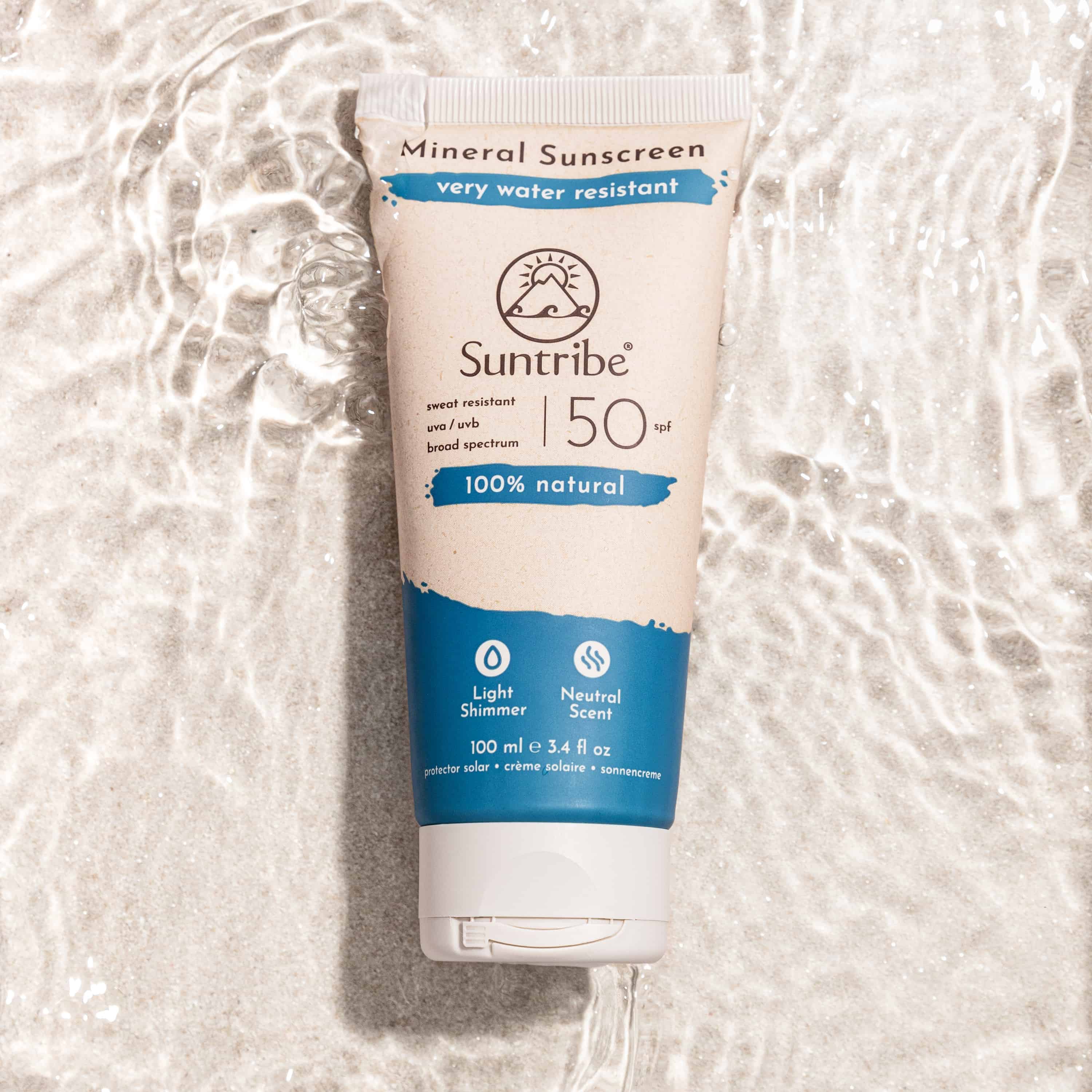 Suntribe All Natural Mineral Body & Face Sunscreen SPF 50 (100ml) | Sunscreen | Suntribe
