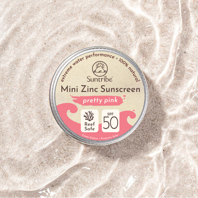 Suntribe Face & Sport Zinc Sunscreen 15g Tin - SPF 50 (Retro Red)