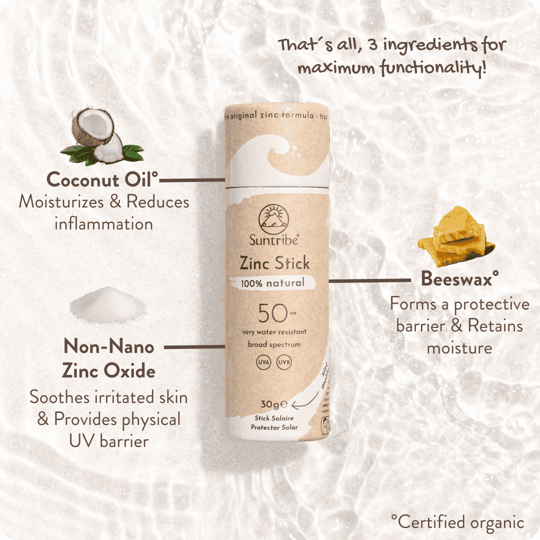 Suntribe Reef Safe Zinc Sun Stick - SPF 50 (White)