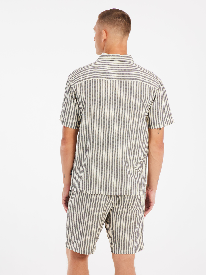 Protest Mens Debut Short Sleeve Shirt - Off White