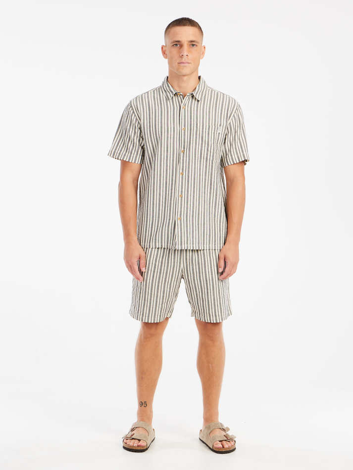 Protest Mens Debut Short Sleeve Shirt - Off White