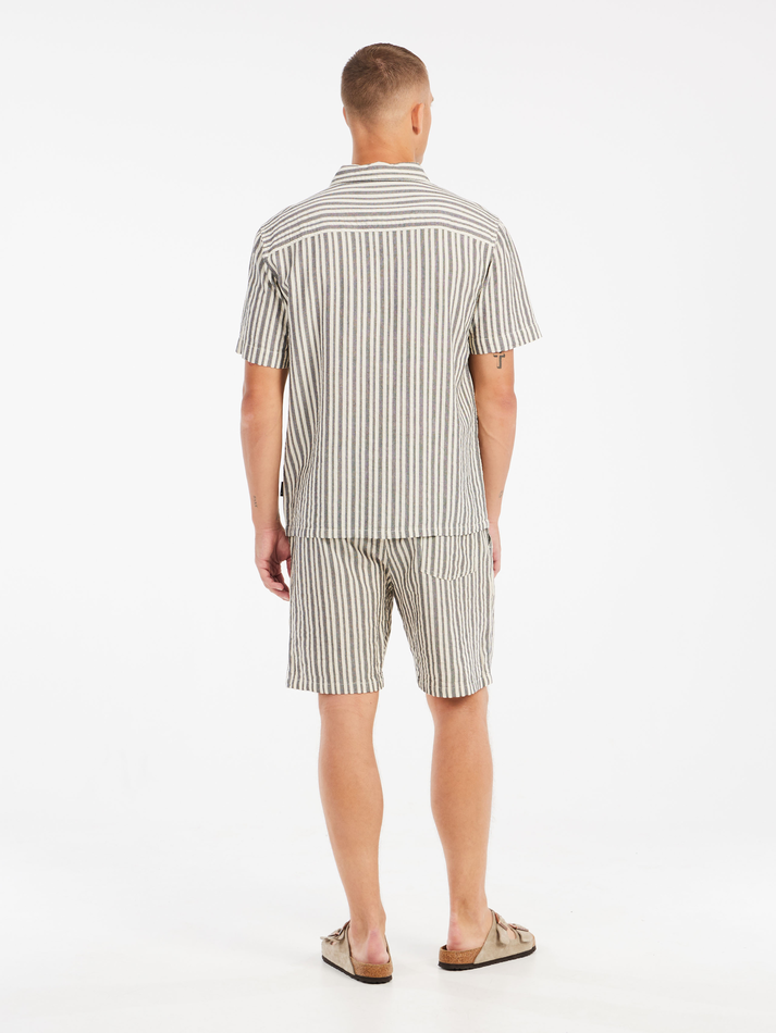 Protest Mens Debut Short Sleeve Shirt - Off White
