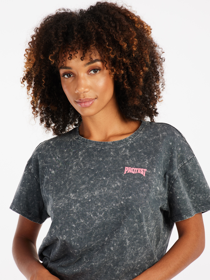 Protest Womens Alpha T-Shirt - Anthra Grey