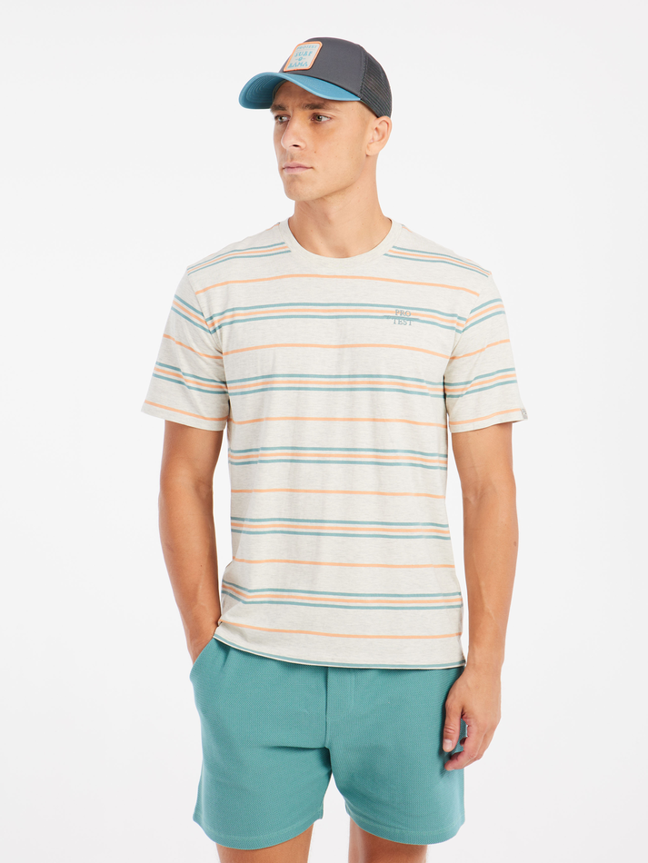 Protest Mens Huxly T-Shirt - Cadmium Orange