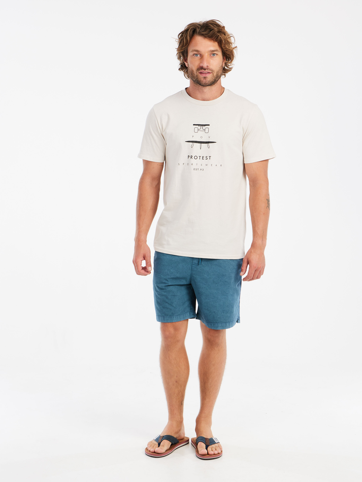 Protest Mens Andros T-Shirt - Off White