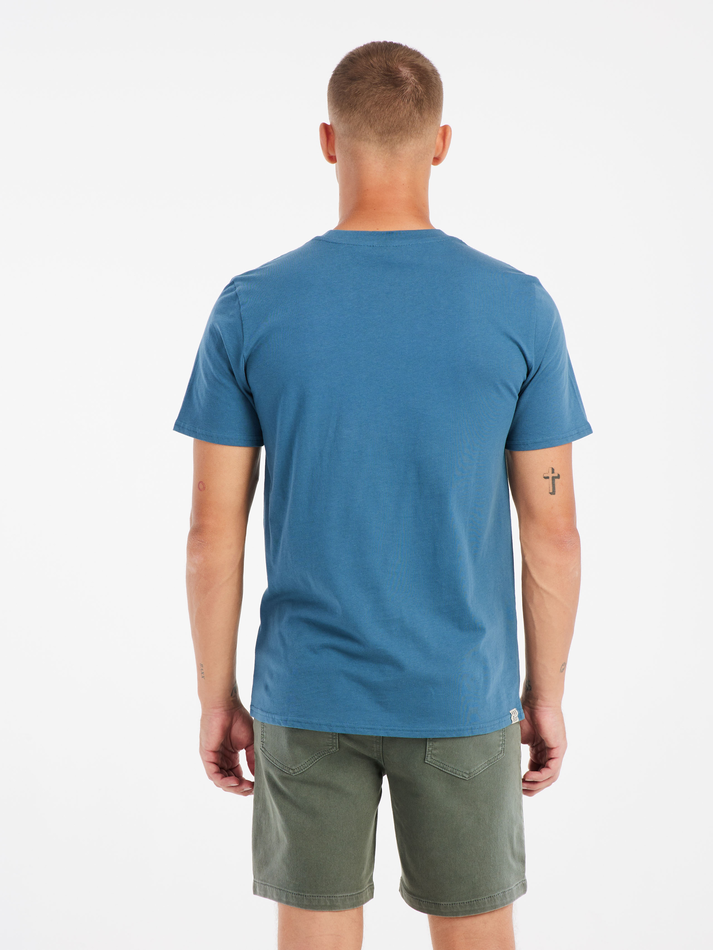 Protest Mens Barn T-Shirt - Raku Blue