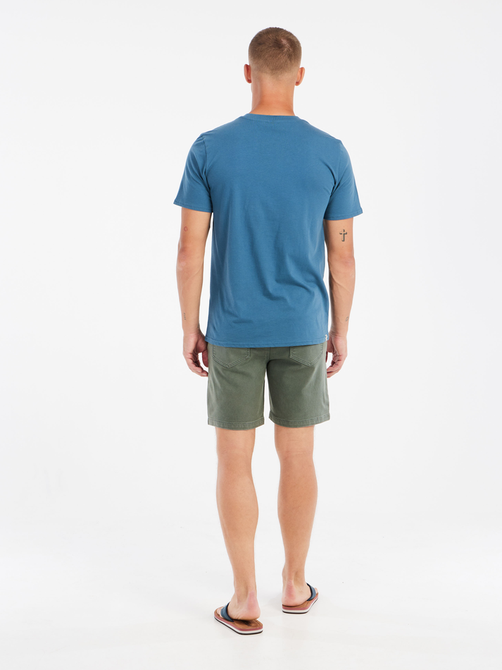 Protest Mens Barn T-Shirt - Raku Blue