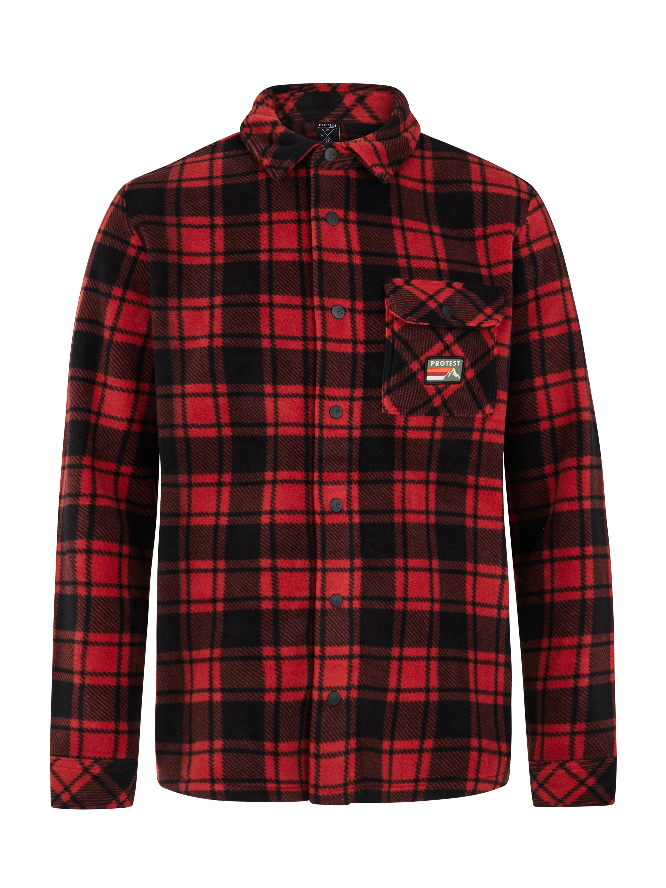 Protest Mens OUTWELL outdoor overshirt - Red | Shirts | Protest