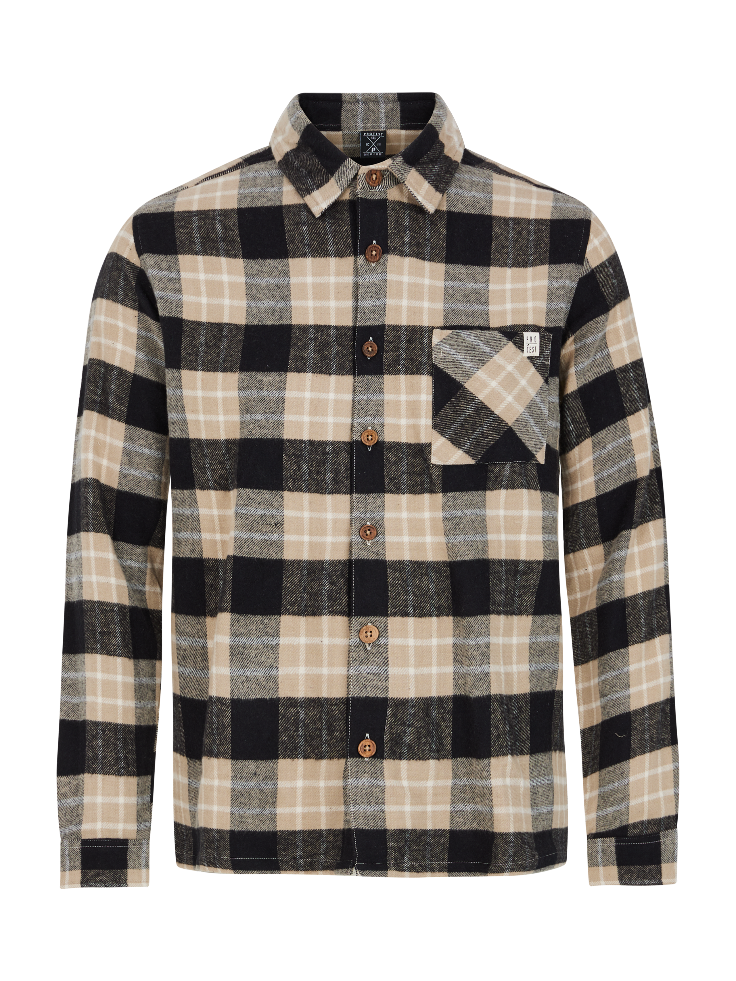 Protest Mens TASK outdoor overshirt - Brown | Shirts | Protest