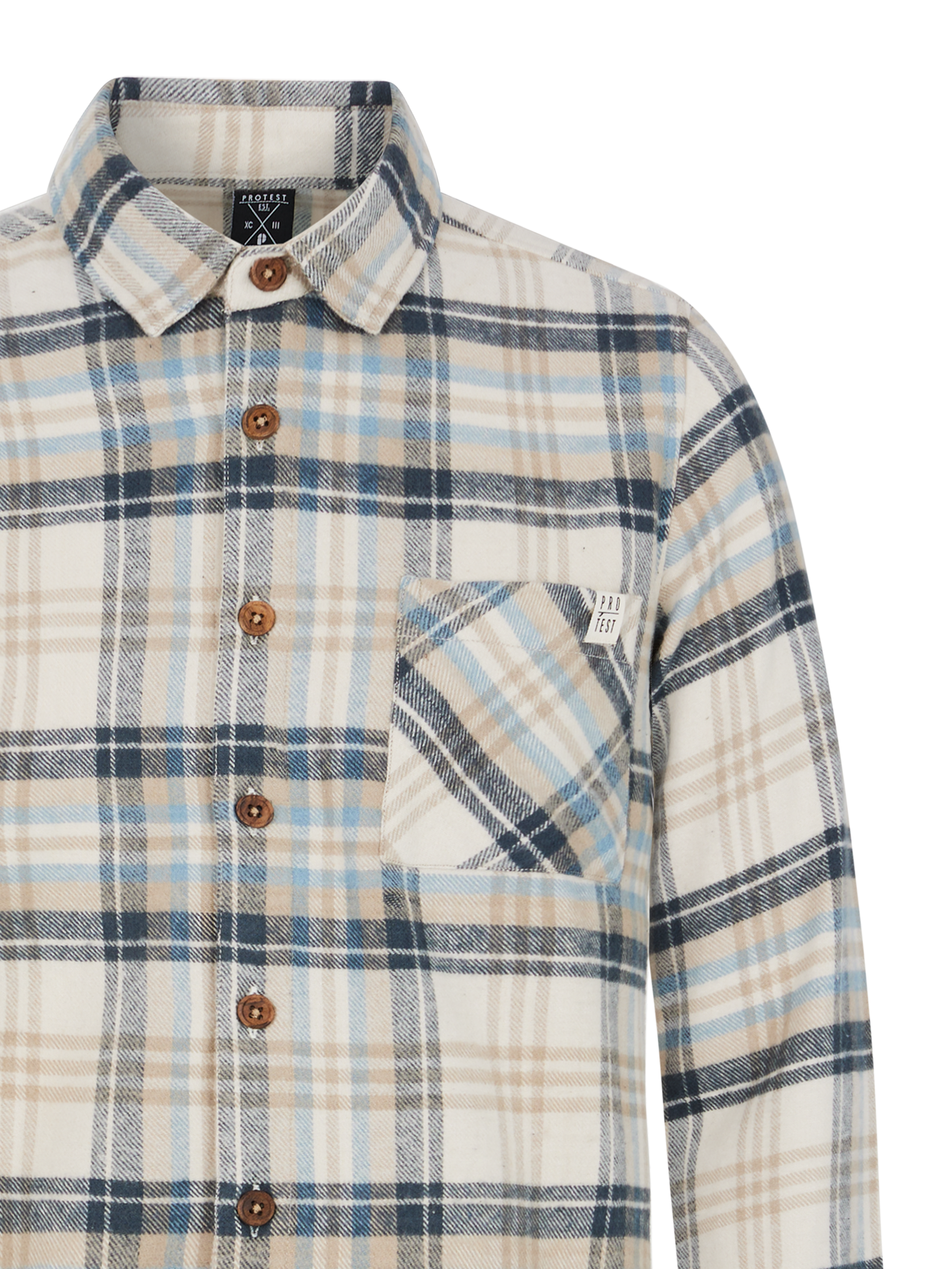 Protest Mens TASK outdoor overshirt - Blue | Shirts | Protest