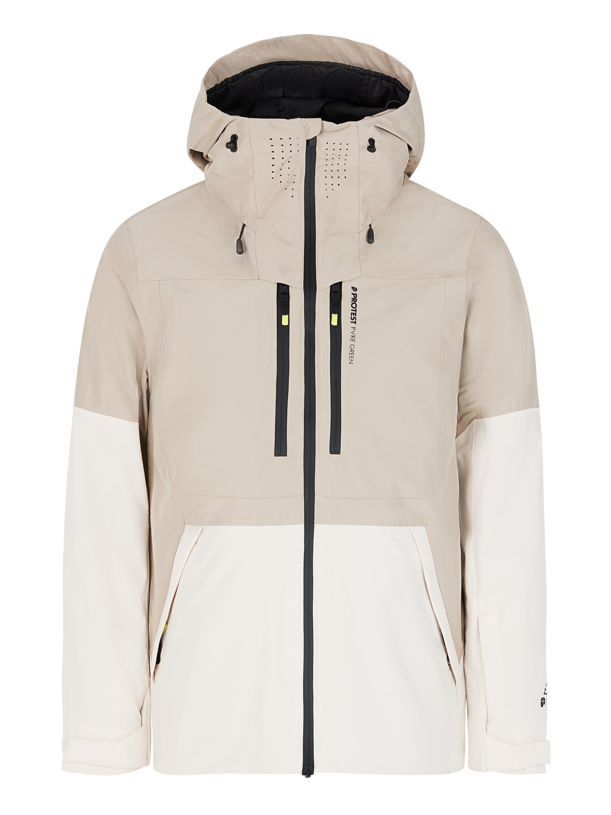 Protest Mens BAKIE snowjacket - Off-White | Jackets | Protest