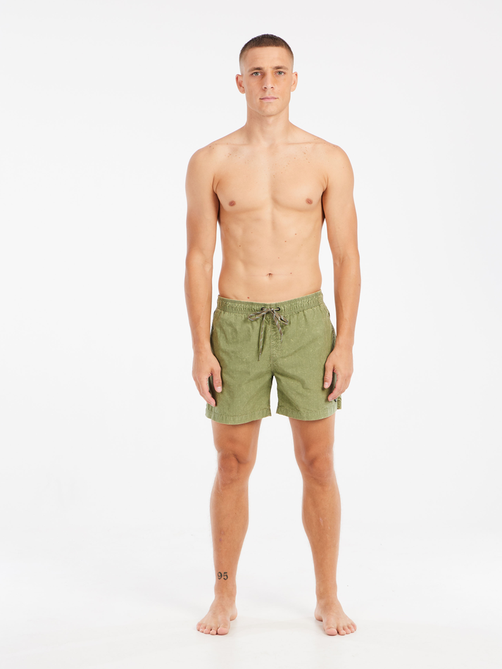 Protest Mens Raptor Beach Shorts - Artichoke Green