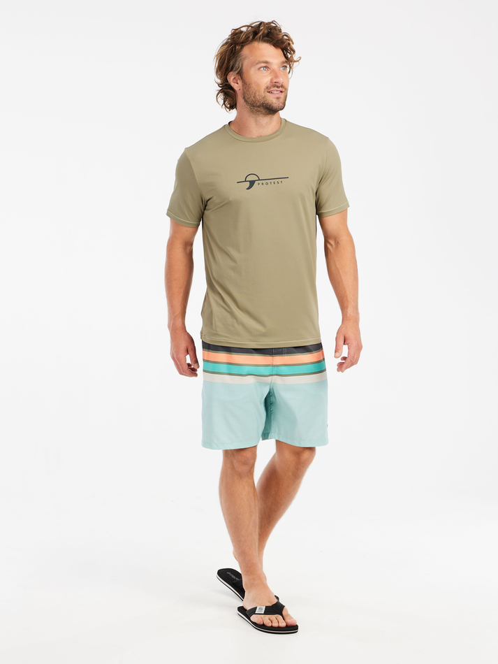 Protest Mens Core Short Sleeve Surf T-Shirt - Artichoke Green