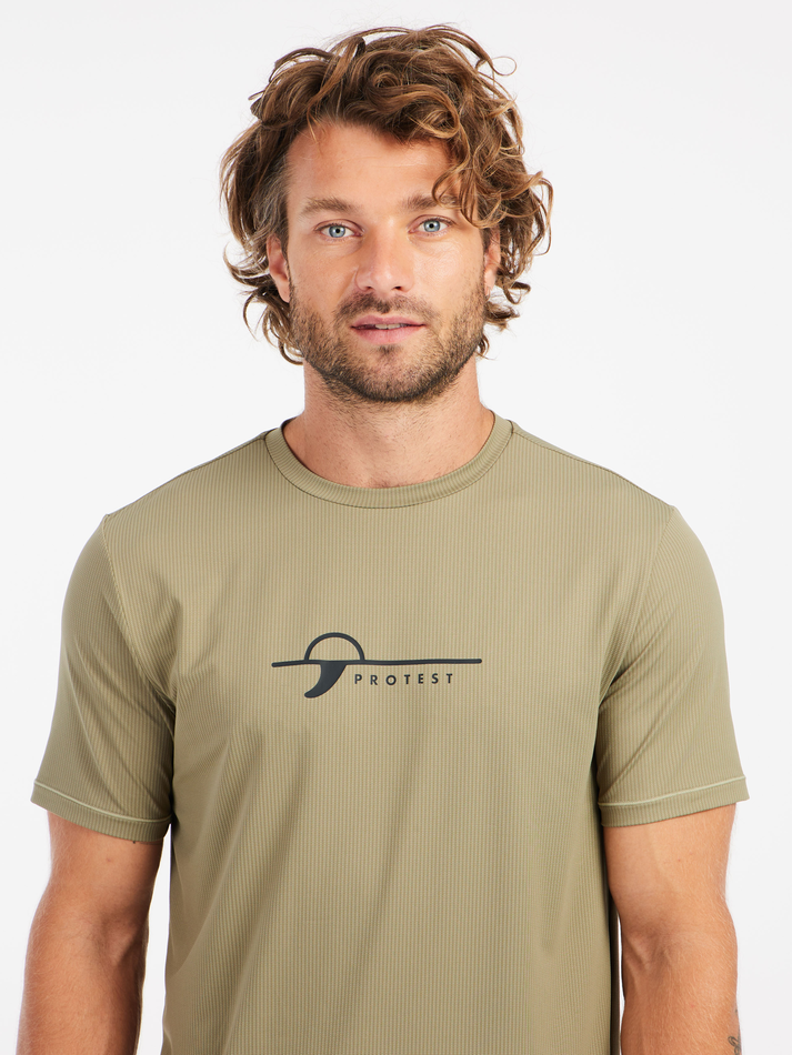 Protest Mens Core Short Sleeve Surf T-Shirt - Artichoke Green