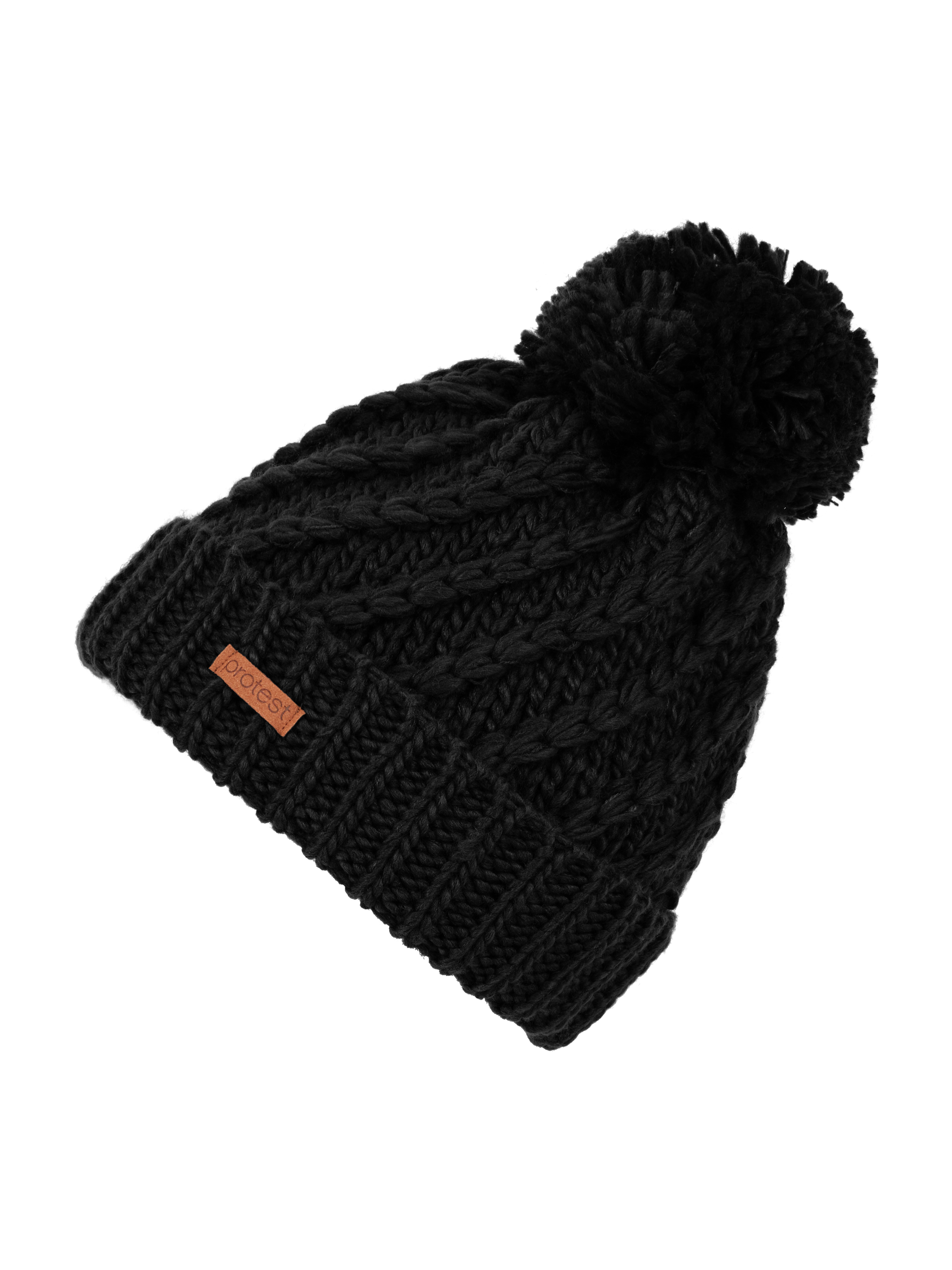 Protest Womens PAISLEY beanie - True Black | Beanies | Protest