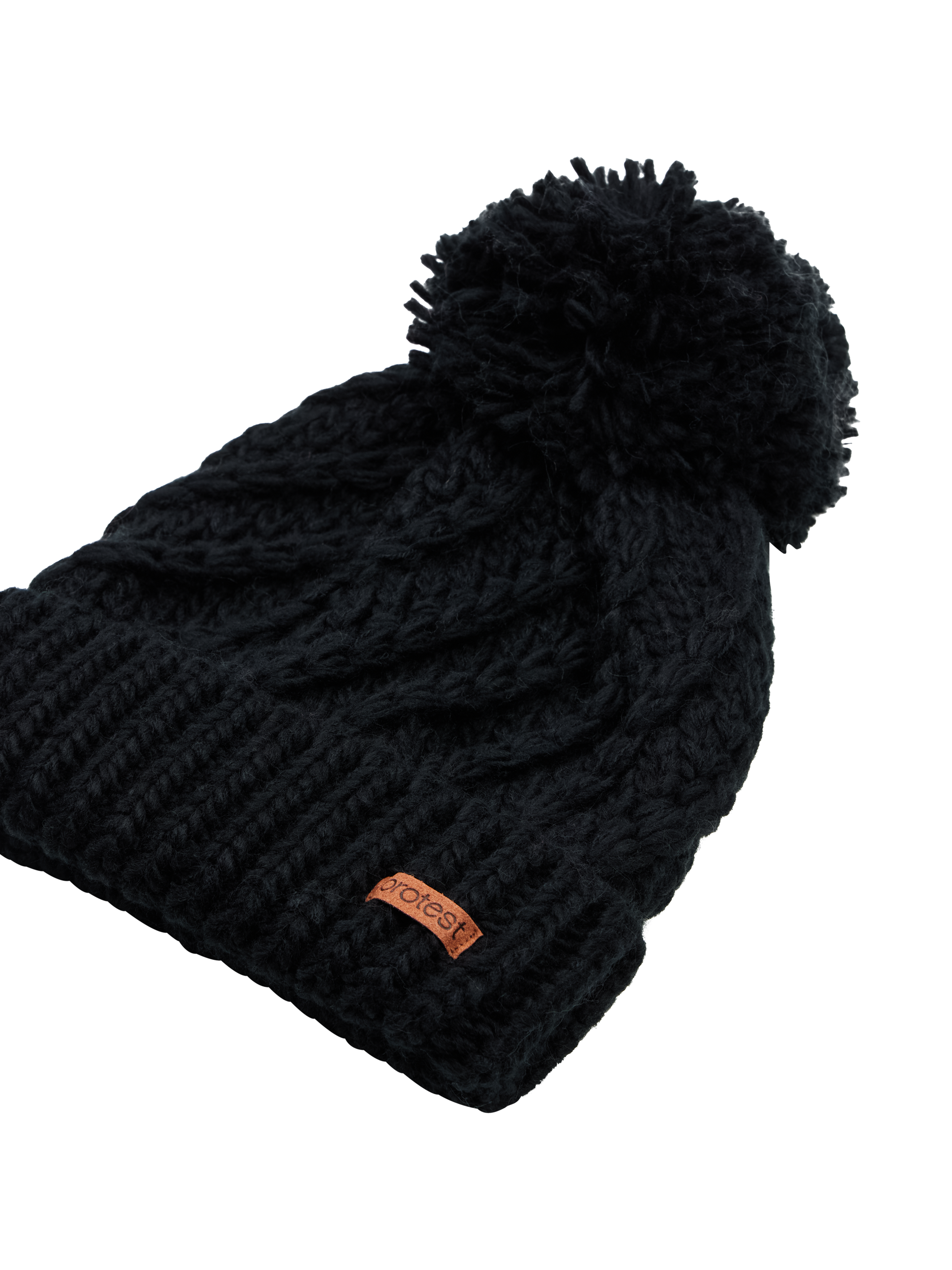 Protest Womens PAISLEY beanie - True Black | Beanies | Protest