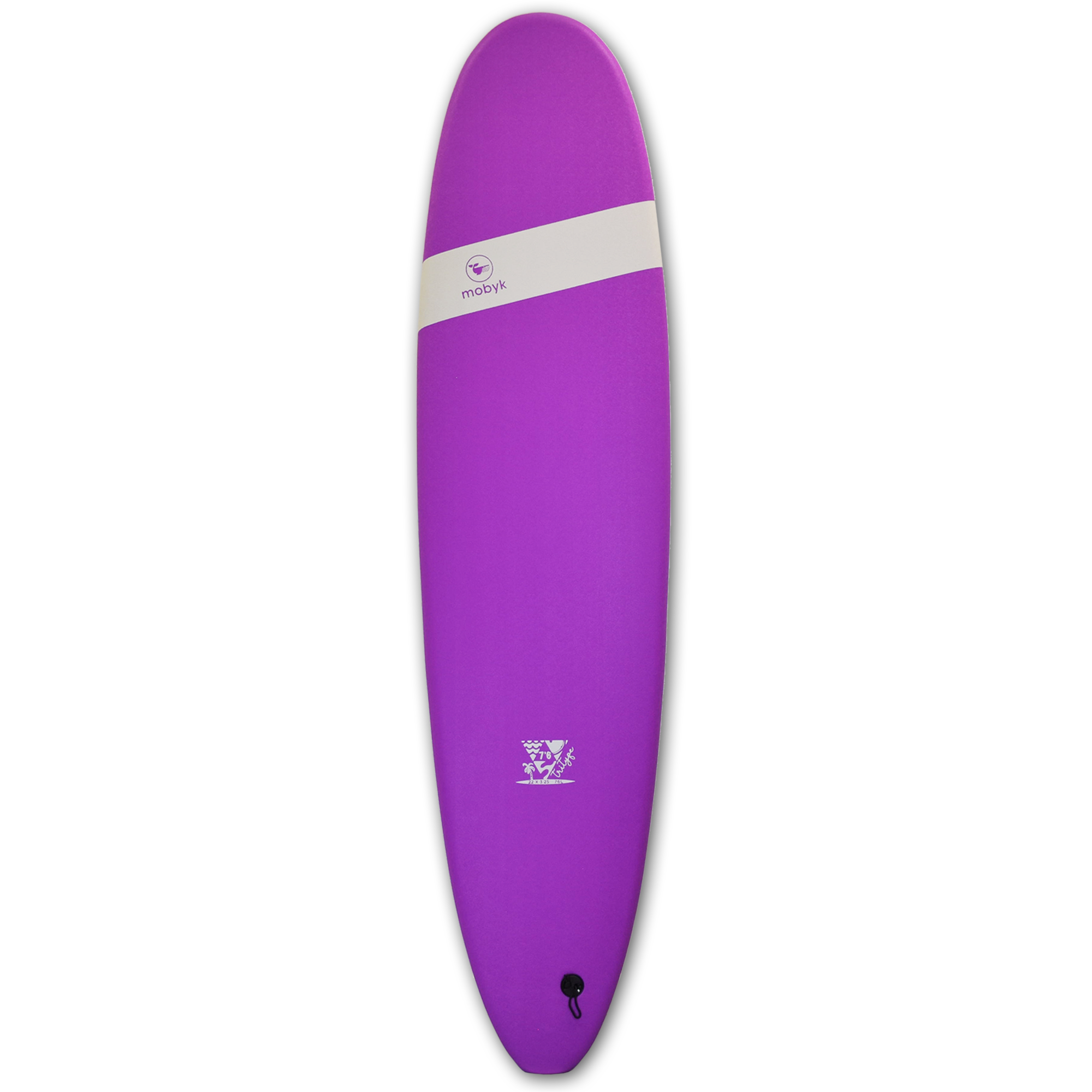 Mobyk 7'6 Classic Long Softboard - Violet Jade | Surfboards | Mobyk