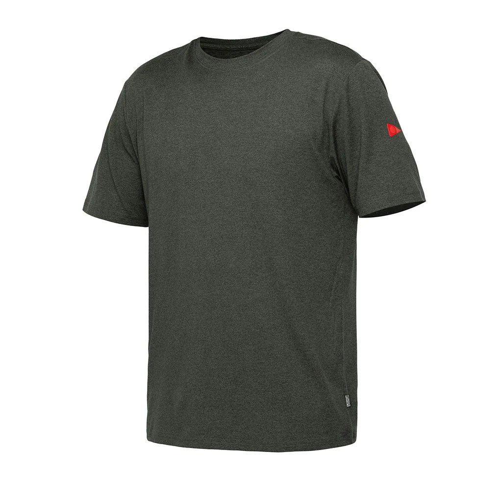 Florence Sun Pro Adapt Short Sleeve UPF Shirt - Heather Burnt Olive