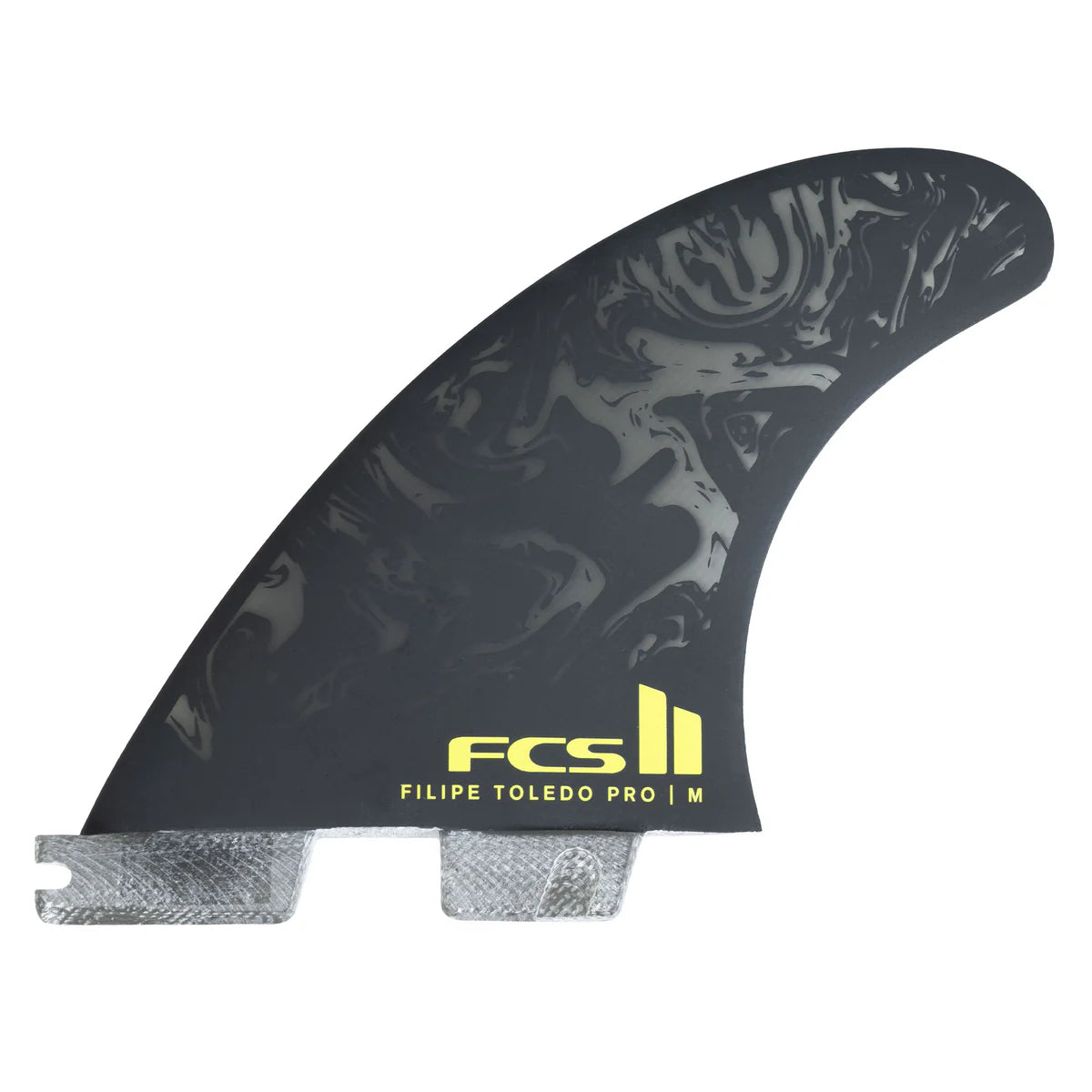 FCS II Filipe Toldeo PG Pro Tri Fin Set - Black / Acid