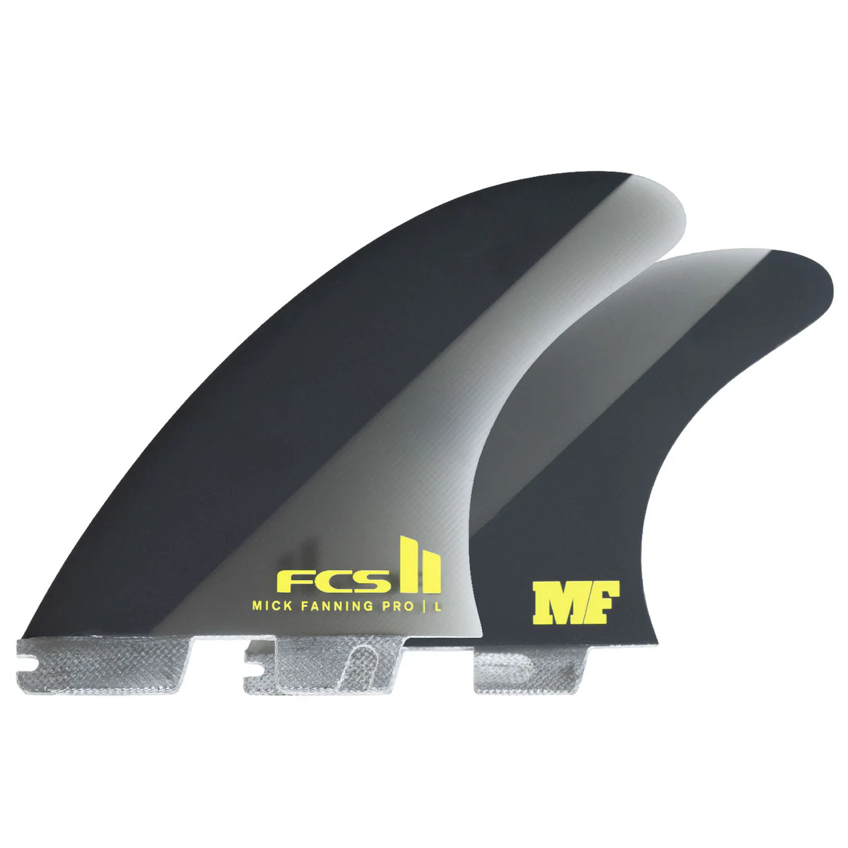 FCS II Mick Fanning PG Pro Tri Fin Set - Black / Acid