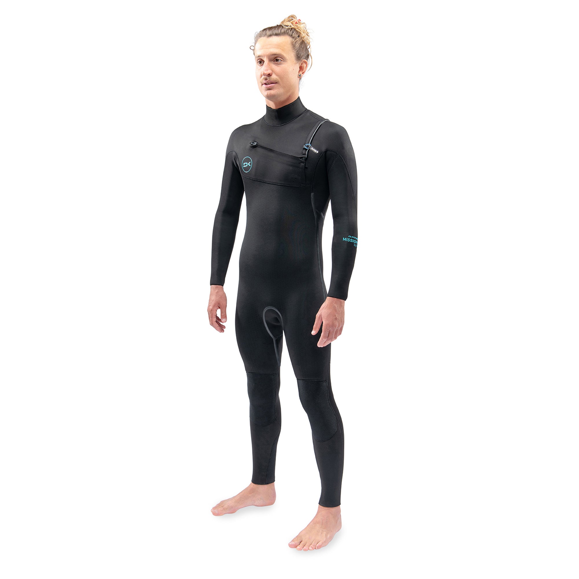 Dakine Mens Mission Chest Zip Full Suit 4/3 (Black) | Wetsuits | Dakine