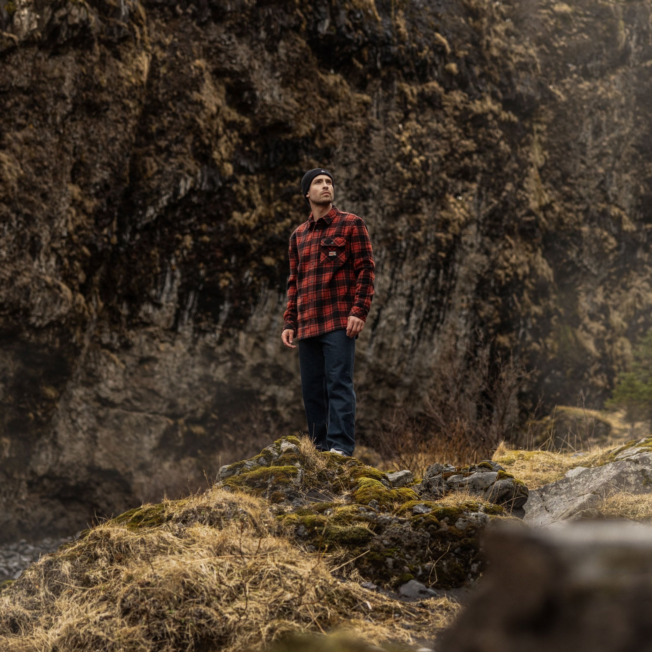 Protest Mens OUTWELL outdoor overshirt - Red | Shirts | Protest