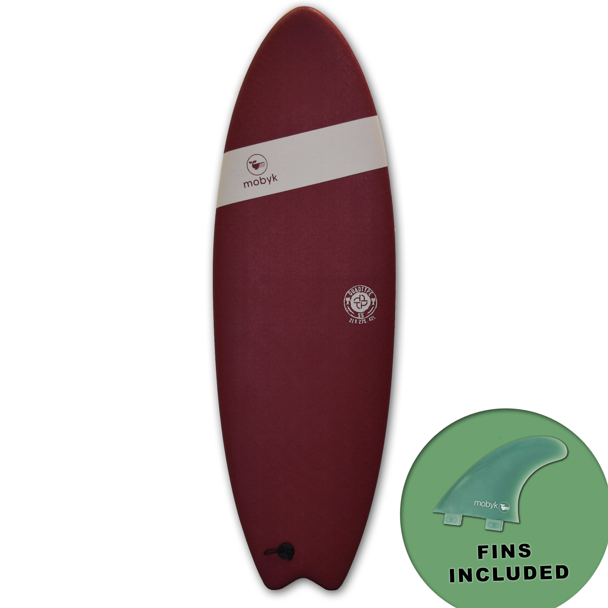Mobyk Quad Fish Softboard - Stout | Surfboards | Mobyk