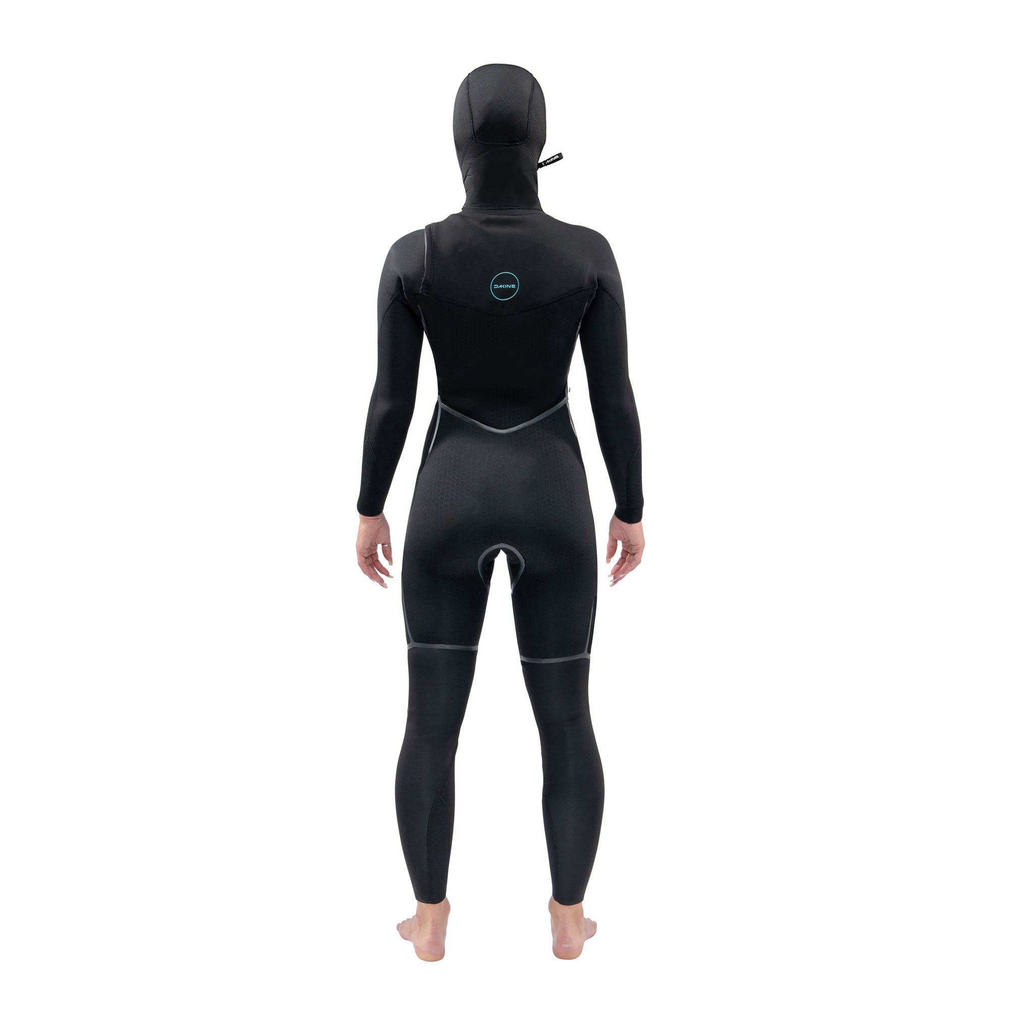 Dakine Womens Mission Chest Zip Hooded 5/4/3mm Full Wetsuit (Black) | Wetsuits | Dakine