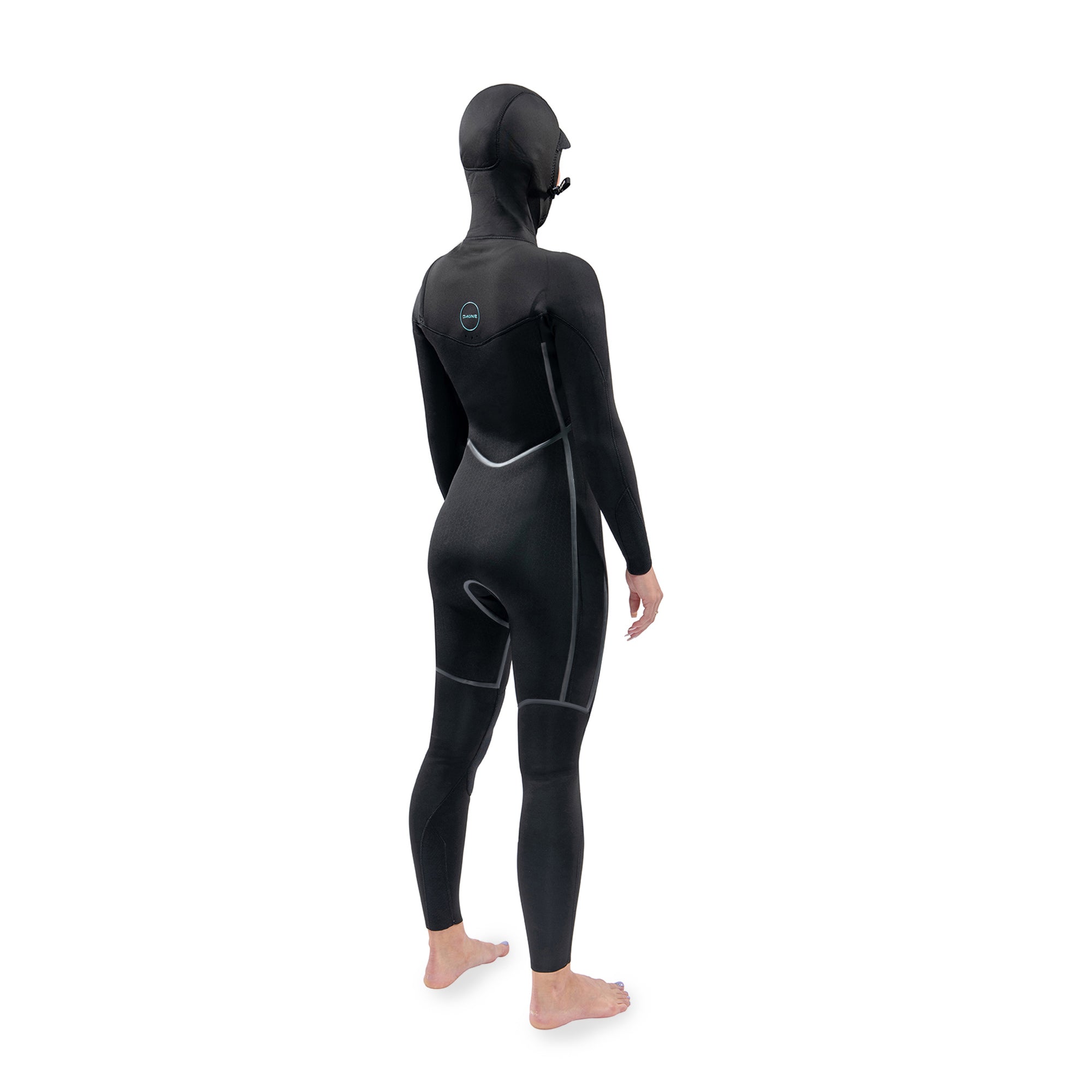 Dakine Womens Mission Chest Zip Hooded 5/4/3mm Full Wetsuit (Black) | Wetsuits | Dakine