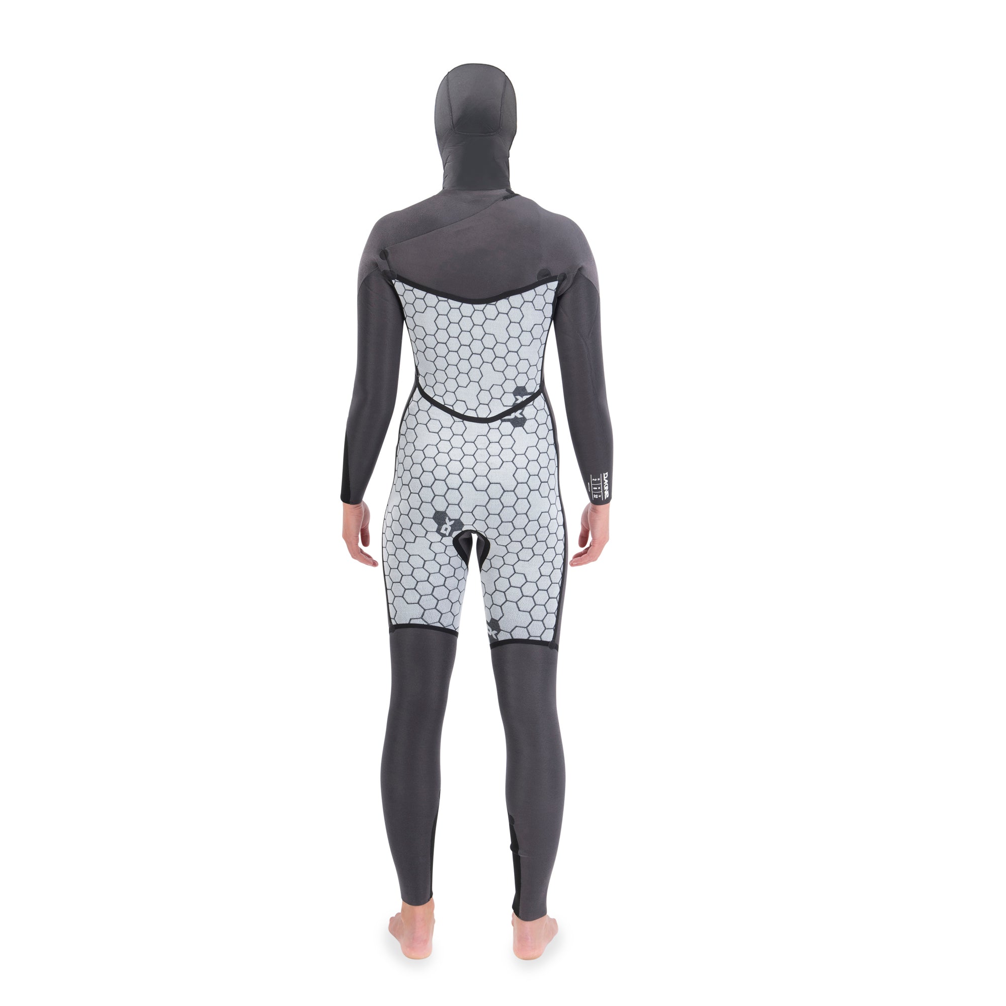 Dakine Womens Mission Chest Zip Hooded 5/4/3mm Full Wetsuit (Black) | Wetsuits | Dakine