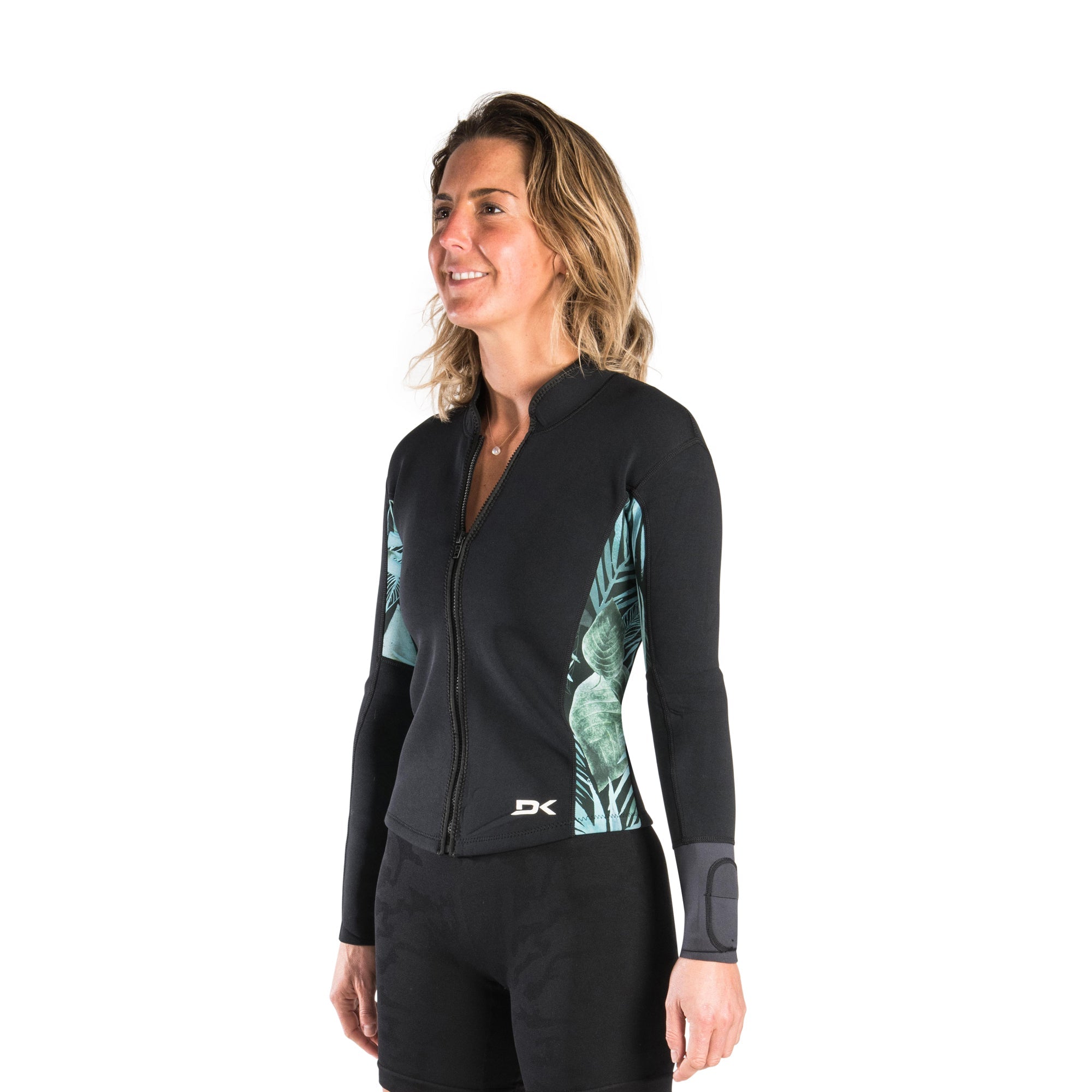 Dakine Womens Quantum 1mm F/L Wetsuit Jacket (Black) | Neoprene Jackets | Dakine