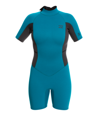 Billabong Womens 202 Launch Shorty Wetsuit (Pacific) | Wetsuits | Billabong