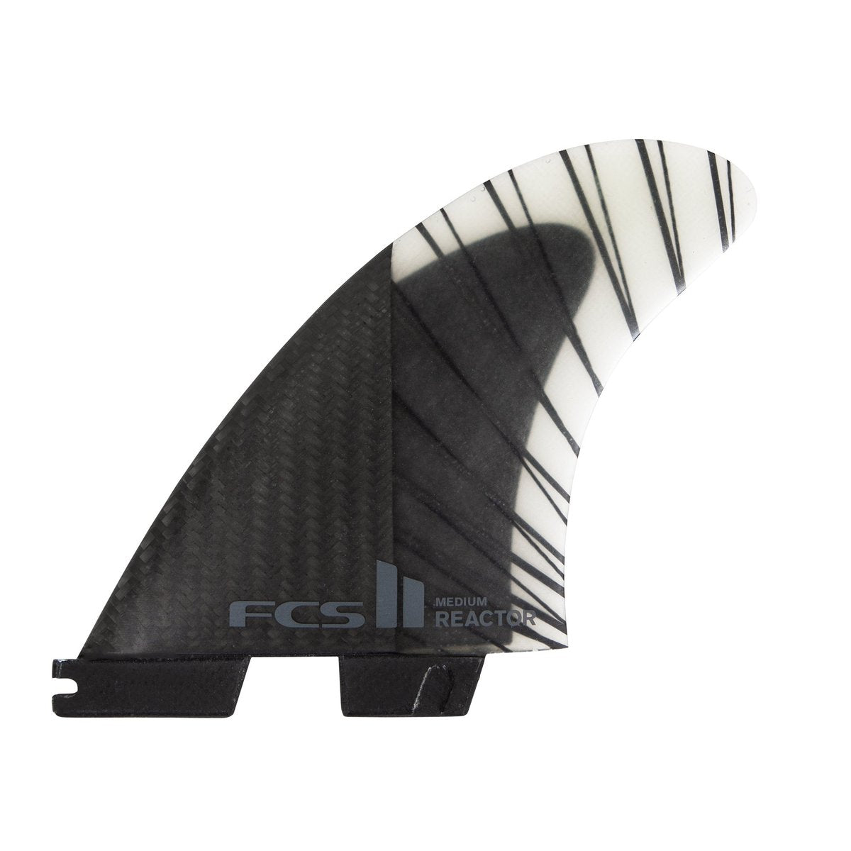 FCS II Reactor PC Carbon Black / Charcoal Tri Set | Fins | FCS