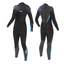 Tiki Ladies Tech 4/3mm GBS Back Zip Steamer Wetsuit - Black / Blue