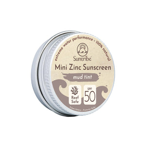Suntribe Face & Sport Zinc Sunscreen 15g Tin - SPF 50 (Mud Tint)