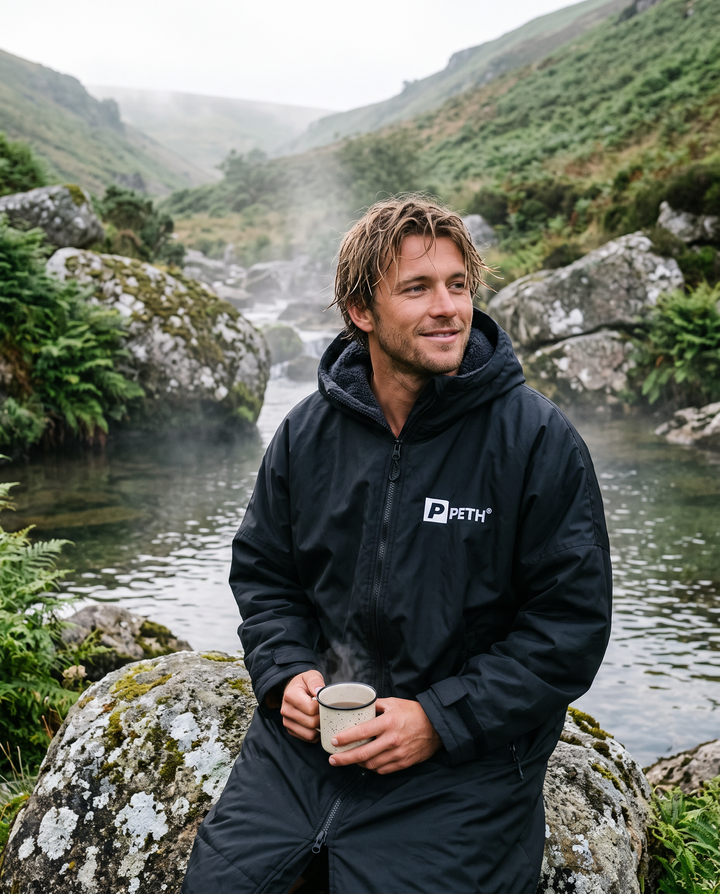 Waterproof Changing Robe | Black