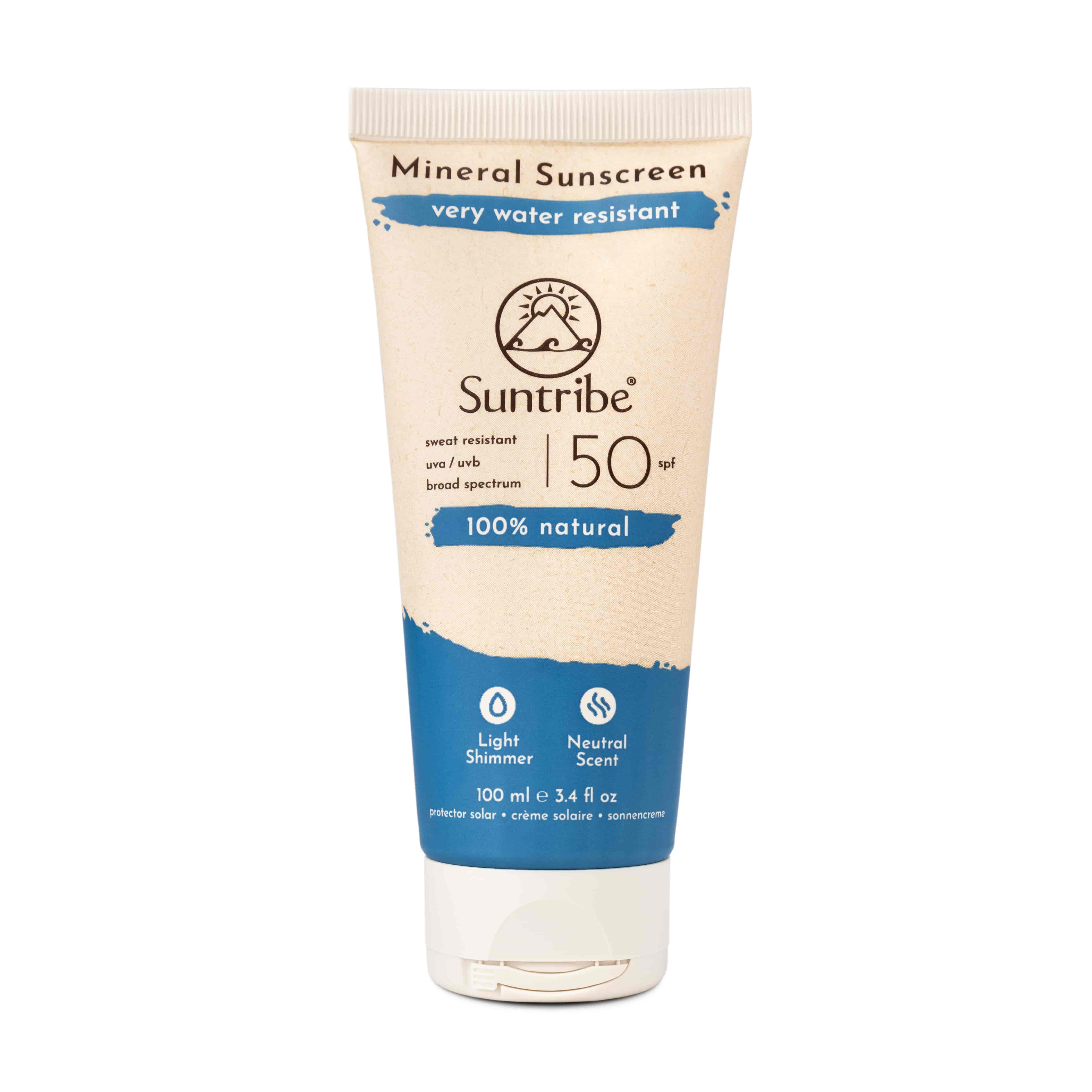 Suntribe All Natural Mineral Body & Face Sunscreen SPF 50 (100ml) | Sunscreen | Suntribe
