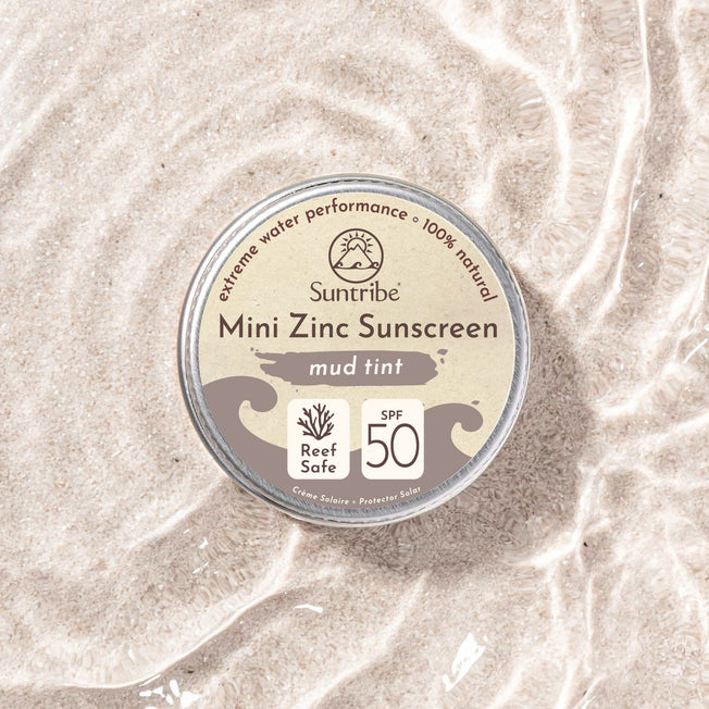 Suntribe Face & Sport Zinc Sunscreen 15g Tin - SPF 50 (Mud Tint)