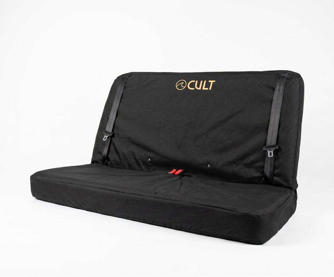 California / Rock &amp; Roll bed | Double Back Seat Cover | Black