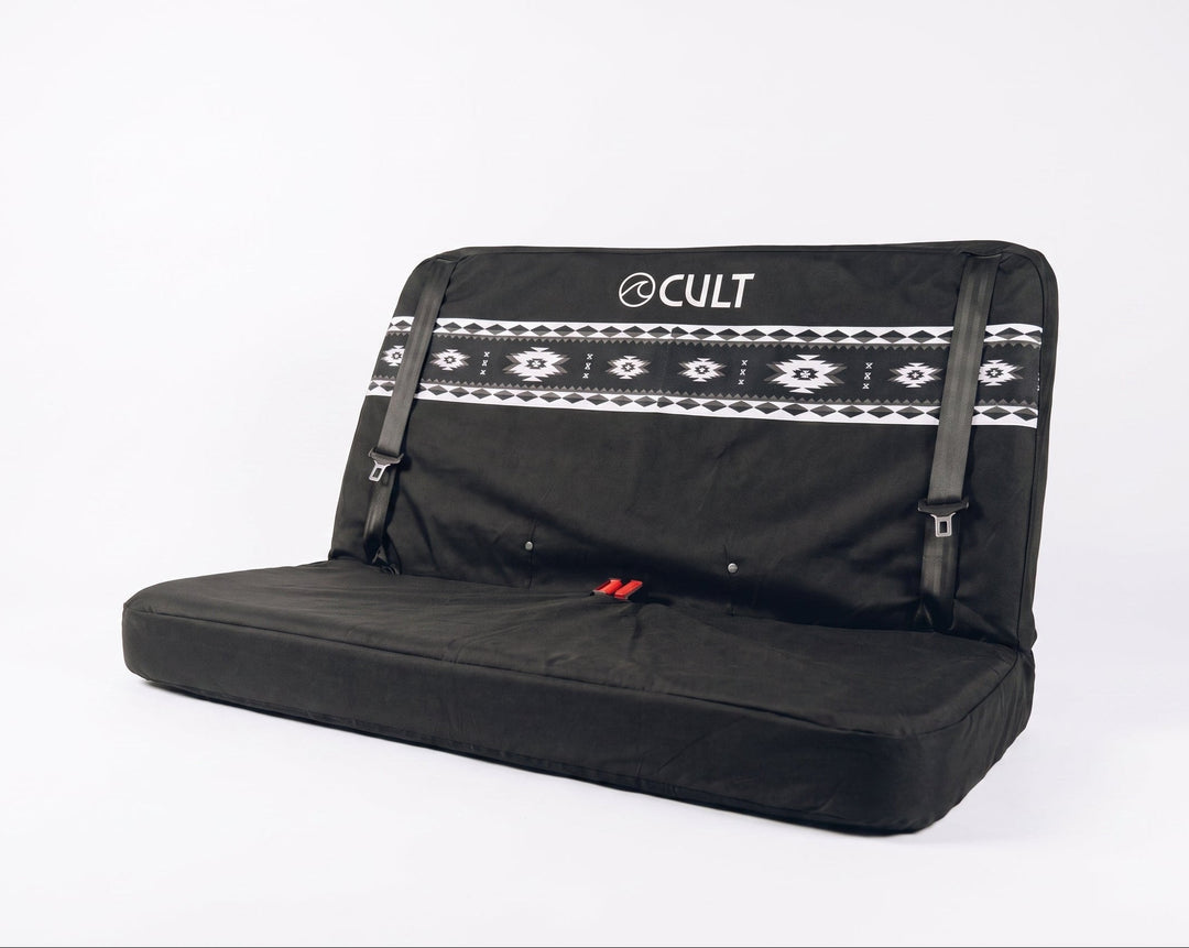 California / Rock &amp; Roll bed | Double Back Seat Cover | Aztec Black &amp; White