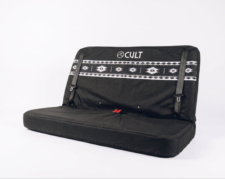 California / Rock &amp; Roll bed | Double Back Seat Cover | Aztec Black &amp; White