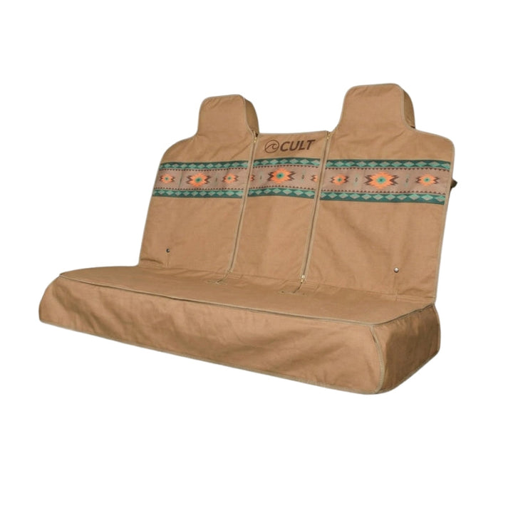 Car &amp; Pickup Rear Waterproof Seat Cover | Aztec Brown