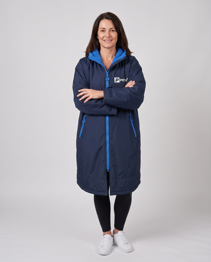 Waterproof Changing Robe | Navy/Blue