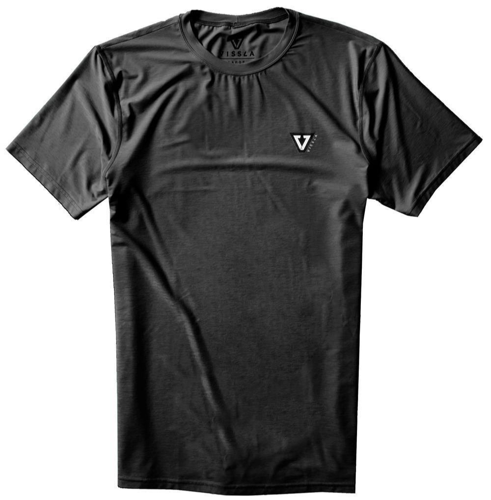 VIssla Twisted Eco S/S lycra - Black Heather