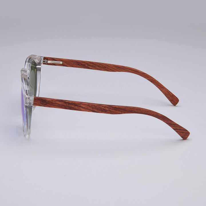 Malibu Sunglasses – Polarised Cat 3 with Rosewood Arms