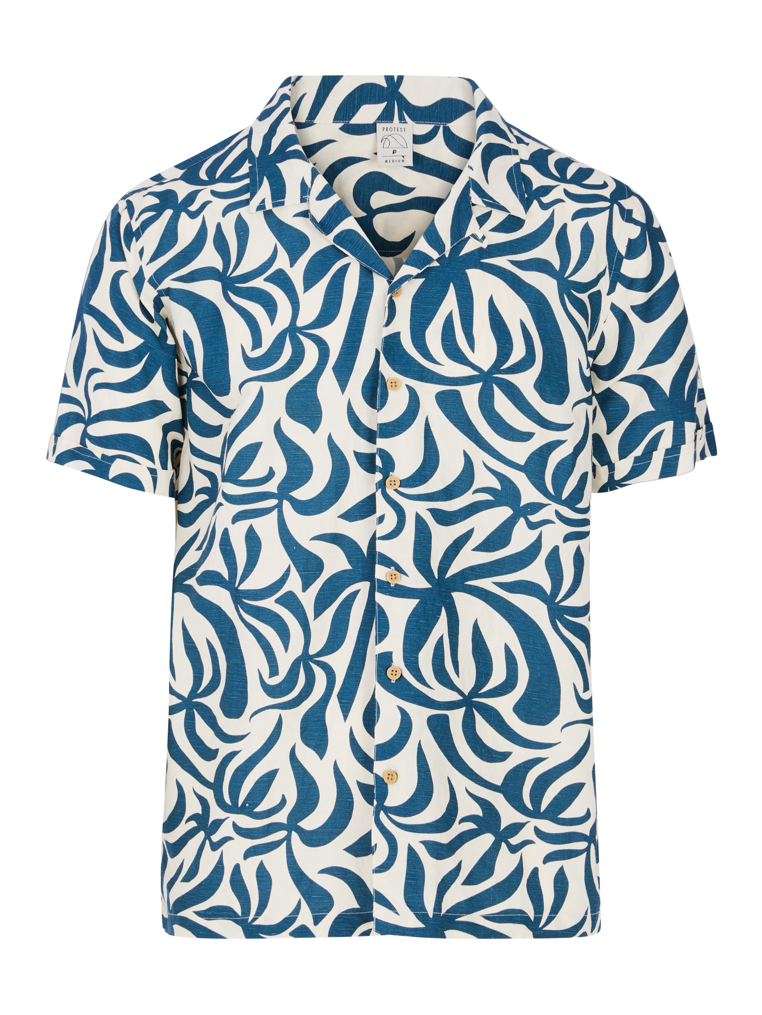 Protest Mens Dre Short Sleeve Shirt - Raku Blue