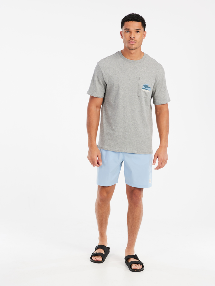 Protest Mens Jake T-Shirt - Dark Grey Melee