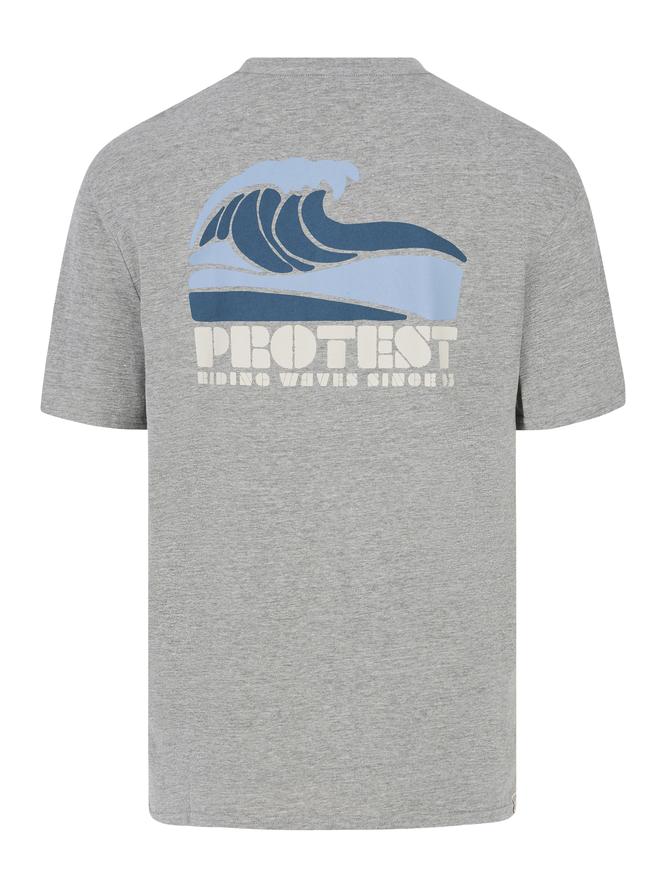 Protest Mens Jake T-Shirt - Dark Grey Melee