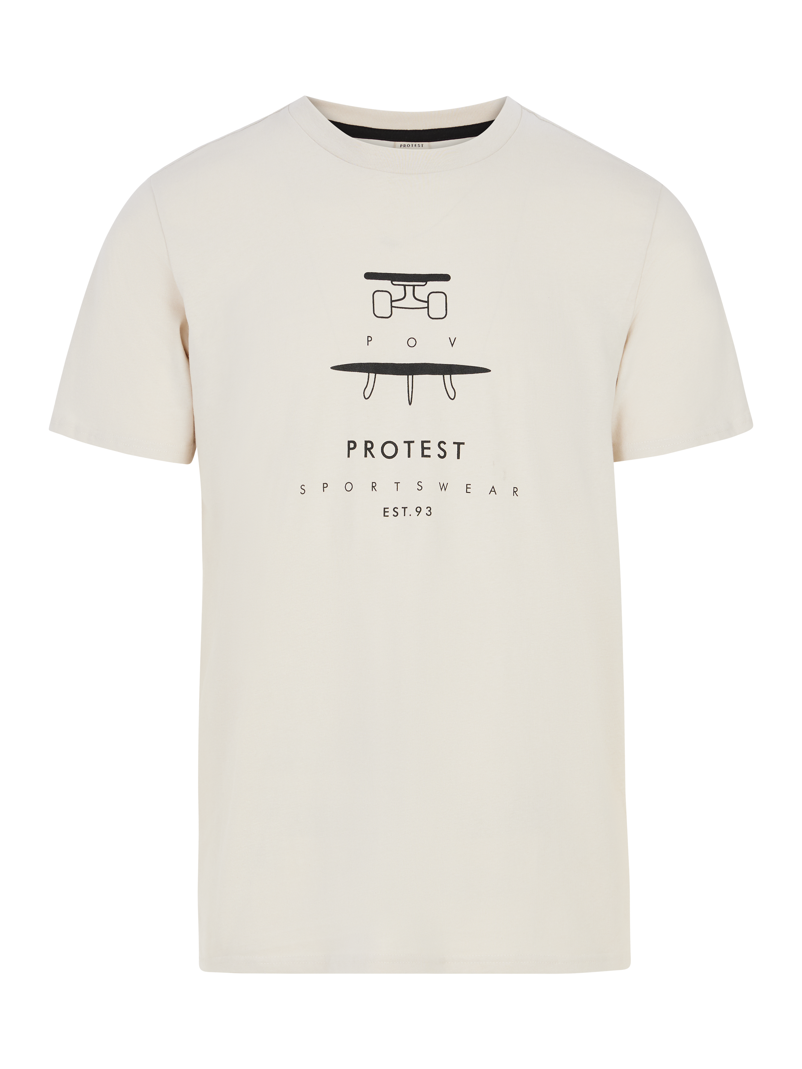 Protest Mens Andros T-Shirt - Off White