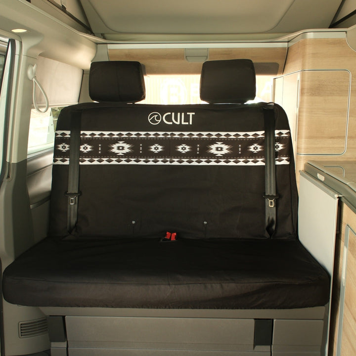 California / Rock &amp; Roll bed | Double Back Seat Cover | Black